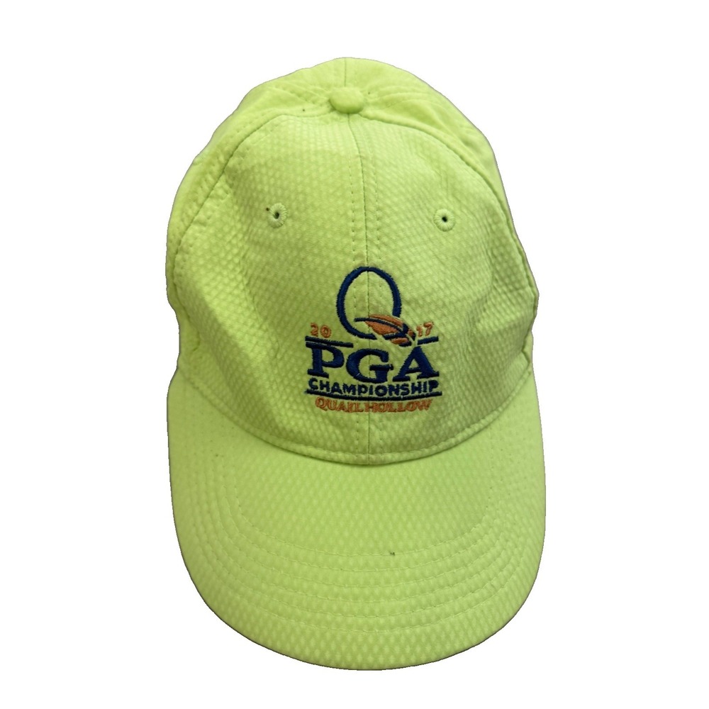 2017 PGA Championship Quail Hollow Neon Performance Golf Hat Cap Adjustable